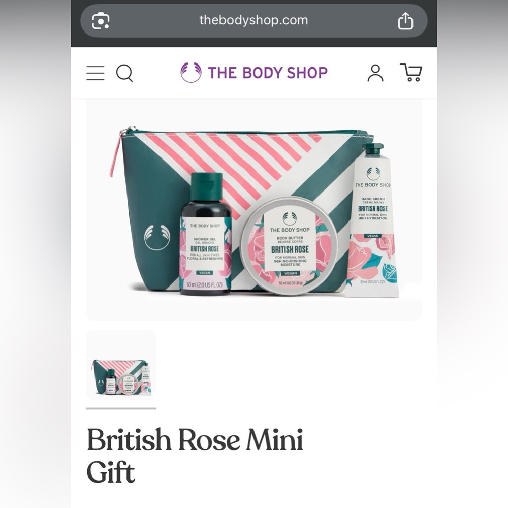 The Body Shop British Rose Mini Set